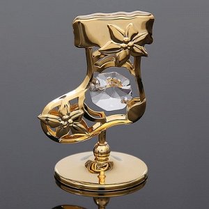 Сувенир «Сапожок», 3?3.5?5.5 см, с кристаллами Сваровски