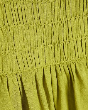 Мини-платье с бахромой и подолом Lime Bubble Hem