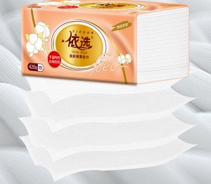 Сухие салфетки выдергушки 4х слойные