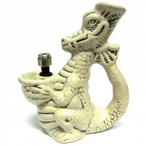 Мини-кальян (бонг) Дракон 18см керамика