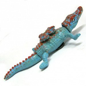 Магнит Крокодил пластик 16,5см цвет в ассорт.