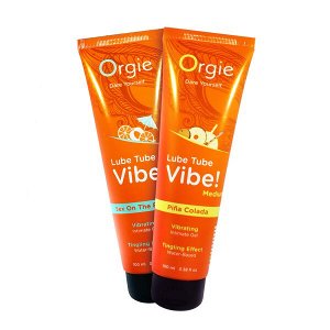 Лубрикант с эффектом вибрации на водной основе Orgie Lube Tube Vibe Medium Pina Colada, 100мл