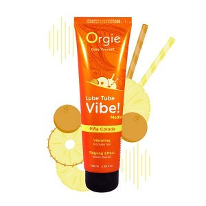 Лубрикант с эффектом вибрации на водной основе Orgie Lube Tube Vibe Medium Pina Colada, 100мл