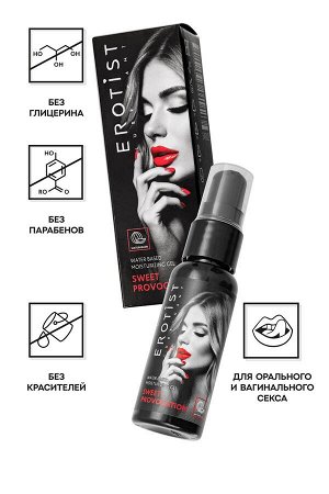 Съедобный гель на водной основе Erotist SWEET PROVOCATION: WATERMELON (Сладкая провокация со вкусом арбуза), 30мл