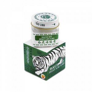 Белый Тигр Бальзам "Белый Тигр" (BẠCH HỔ HOẠT LẠC CAO, Tiger Blanc, White Tiger Balm) активно используется при мышечных и суставных болях различной природы. 
Оказывает местное обезболивающее действие,
