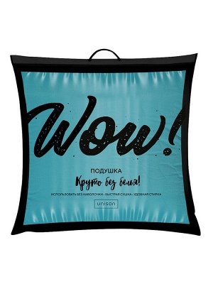 Унисон Подушка Wow 70х70 миткаль (хлопок 100%) 86301-8 морская волна