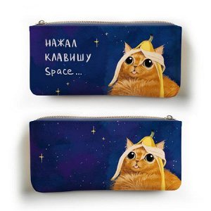 Пенал-косметичка 115х215 мм "Нажал клавишу Space" кожзам ПКМ0330 Эксмо {Китай}
