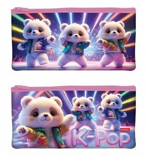 Пенал-косметичка 205х110 мм "K-pop мишки" (088201) 63200 Хатбер {Россия}