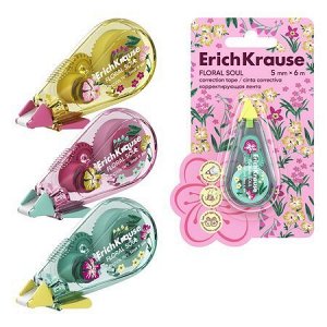 Корректор-лента 5 мм х 6 м Floral Soul 62738 ErichKrause {Китай}