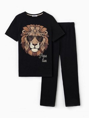 Пижама мужская (футболка и брюки) KAFTAN "Lion" размер