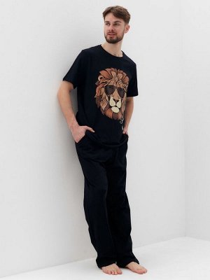 Пижама мужская (футболка и брюки) KAFTAN "Lion" размер