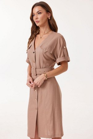 Платье LYUSHe 4129 коричневый