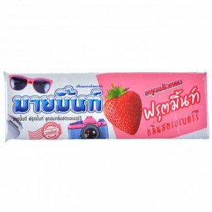 Конфета жевательная со вкусом мяты и клубники Boonprasert "Mymint" Fruit Mint 32 гр из Таиланда