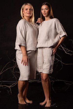 Костюм Костюм Kivviwear 4316431702 бежевый 
Состав: Вискоза-45%; Лён-55%;
Сезон: Лето
Рост: 170

Женский костюм из льна с вискозой премиум-класса. Комплект: джемпер со съемным бантом в комплекте и шо