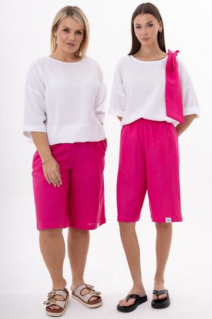 Костюм Костюм Kivviwear 4316431711 фуксия/белый 
Состав: Вискоза-45%; Лён-55%;
Сезон: Лето
Рост: 170

Женский костюм из льна с вискозой премиум-класса. Комплект: джемпер со съемным бантом в комплекте