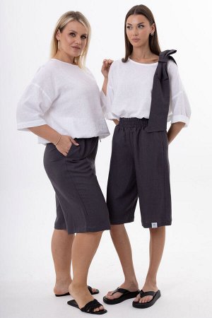 Костюм Костюм Kivviwear 4316431713 графит/белый 
Состав: Вискоза-45%; Лён-55%;
Сезон: Лето
Рост: 170

Женский костюм из льна с вискозой премиум-класса. Комплект: джемпер со съемным бантом в комплекте