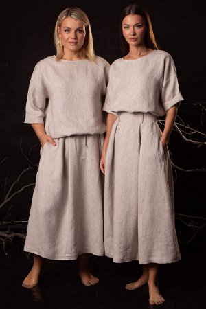 Костюм Костюм Kivviwear 4316431802 бежевый 
Состав: Вискоза-45%; Лён-55%;
Сезон: Лето
Рост: 170

Элегантный костюм премиум-класса из белорусского льна с вискозой премиального качества идеальный балан