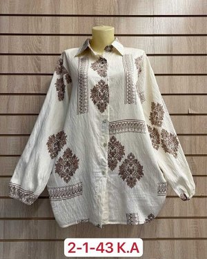 Блузка большемерят ткань 60% cotton, 20% linen, 20% tencel