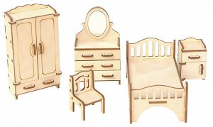 Мебель для кукол "Спальня" (дк-1-001-02)
