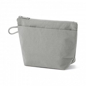 MUJI Wrinkle Nylon Gusseted Pouch – органайзер из жатого нейлона с расширением (16.5 × 11 × 6 см)