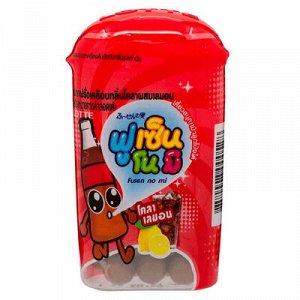 Резинка жевательная драже Fusen No Mi Cola Lemon "Кола и лимон", Thai Lotte, 15 гр из Таиланда