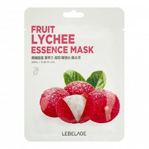 LEBELAGE. Тканевая маска для лица с экстрактом ЛИЧИ, FRUIT LYCHEE ESSENCE MASK,  25 мл.