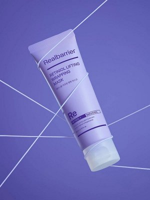 Маска-плёнка с ретинолом и коллагеном для лифтинга, Real Barrier Retiniol Lifting Wrapping Mask, 80 мл