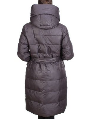 2237 GREY/PURPLE Пальто женское зимнее AKIDSEFRS (200 гр. холлофайбера)