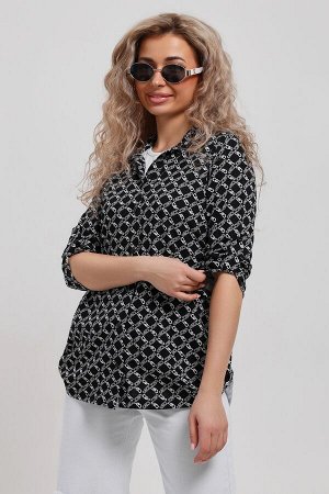 Рубашка Варианты расцветки: черный
Ткань: кулирка, Состав: 100% хлопок
Женская стильная туника - рубашка выполнена из 100% хлопчатобумажного полотна. Новый дизайн и отличное качество делает изделие мо