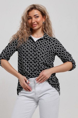 Рубашка Варианты расцветки: черный
Ткань: кулирка, Состав: 100% хлопок
Женская стильная туника - рубашка выполнена из 100% хлопчатобумажного полотна. Новый дизайн и отличное качество делает изделие мо