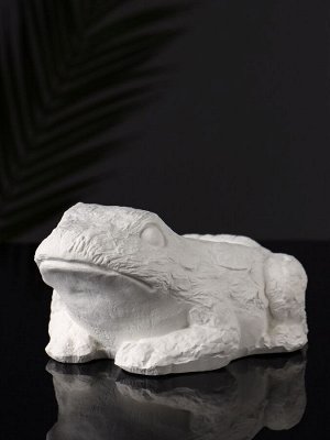 Фигурное кашпо для цветов «Лягушка», гипс, 14x12x9 см