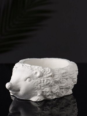 Фигурное кашпо для цветов «Ёжик», гипс, 15x11x5 см