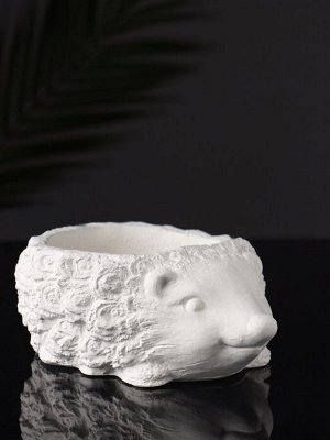 Фигурное кашпо для цветов «Ёжик», гипс, 15x11x5 см