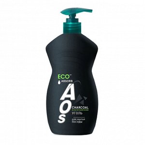 AOS Гель средство для мытья посуды Уголь, 450 г
