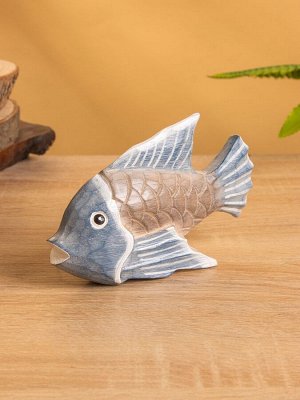 Сувенир «Экзотическая рыбка», 14x9x3.5 см, дерево