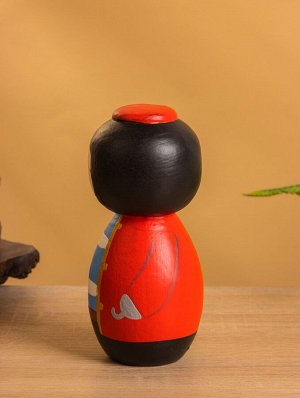 Деревянная кукла кокеши «Пират», 7x7.5x15 см