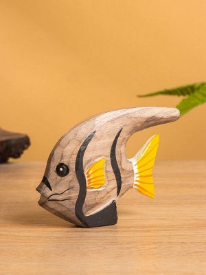 Сувенир «Экзотическая рыбка», 10x2x8 см, дерево