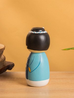 Деревянная кукла кокеши «Хару», 7x7.5x15 см