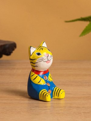 Сувенир «Тигренок», 3x4x6 см, дерево