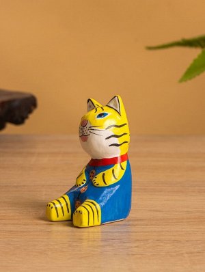 Сувенир «Тигренок», 3x4x6 см, дерево