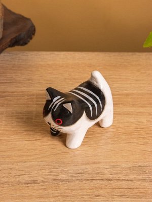 Сувенир «Котёнок», 3x6x5 см, дерево, МИКС