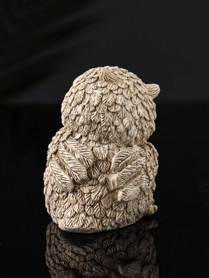 Фигурка гипс «Филин с бантом», 8x6x6.5 см, бежевый