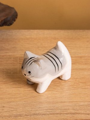 Сувенир «Котёнок», 3x6x5 см, дерево, МИКС