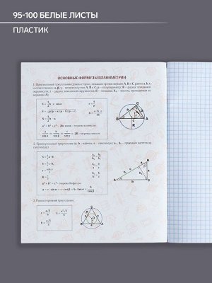 Тетрадь предметная, 48 листов в клетку, Calligrata, «Школьный стиль. Геометрия»