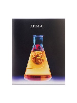 Тетрадь предметная 48 листов в клетку, Calligrata, «Школьный стиль. Химия»