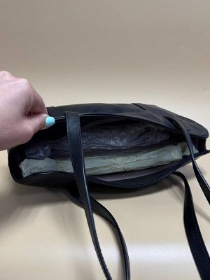 Сумка женская черная натуральная кожа