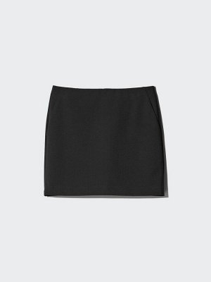 UNIQLO - мини-юбка со встроенными шортами - 09 BLACK