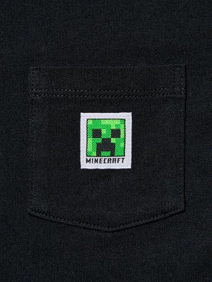 UNIQLO UT - детская футболка Minecraft из хлопка - 09 BLACK