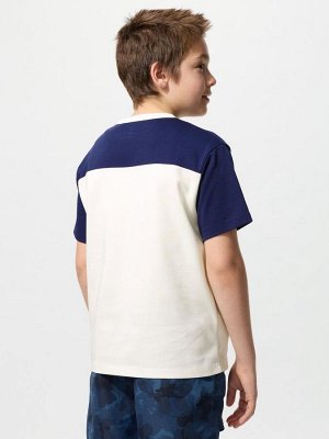 UNIQLO AIRism - футболка с дизайном Color Block - 01 OFFWHITE