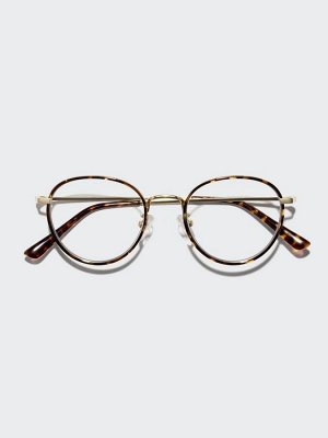 UNIQLO - cолнцезащитные очки в круглой оправе - 37 BROWN